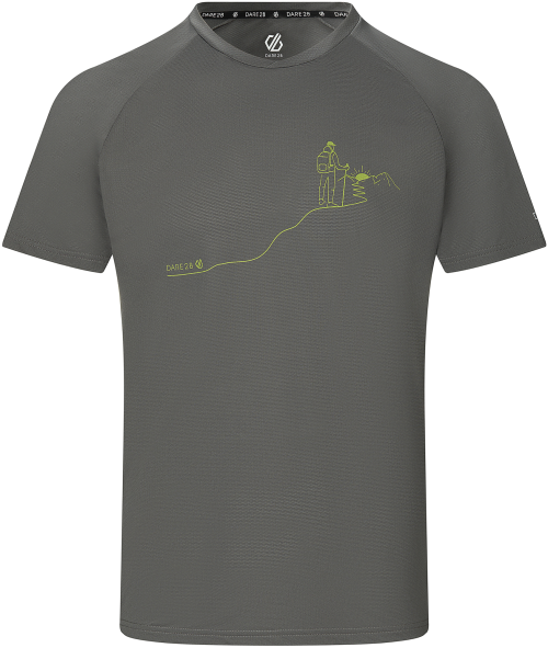 Dare2b Tech II Herren T-Shirt dunkelgrau L - Herrenshirts, -hemden & -pullover von Dare 2b