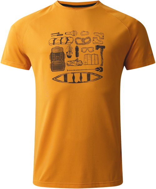 Dare2b Tech II Herren T-Shirt gelb XXL - Herrenshirts, -hemden & -pullover von Dare 2b