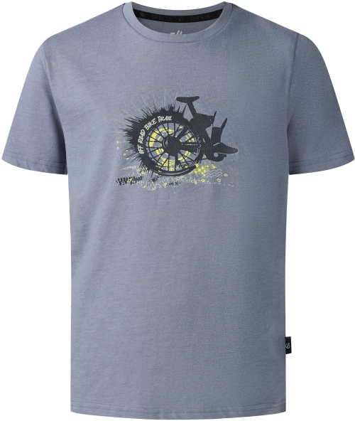 Dare2b Trailblazer III Kinder Baumwollshirt hellgrau 104 - Kinder T-Shirts & -hemden von Dare 2b