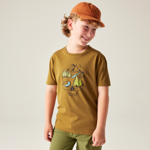 Dare2b Trailblazer III Kinder Baumwollshirt orange 164 - Kinder T-Shirts & -hemden von Dare 2b