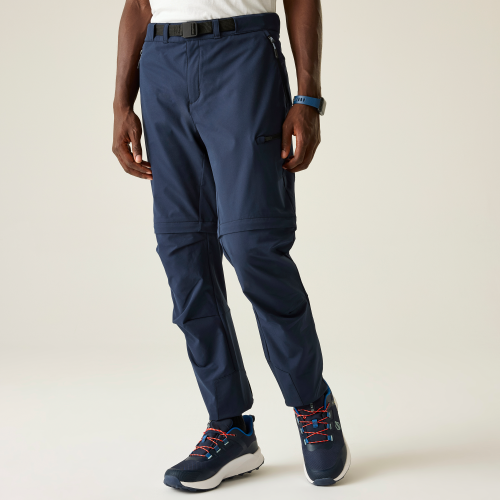 Dare2b Tuned In Pro II Herren  Zip-Off Wanderhose dunkelblau 48 - Herrenhosen & -shorts von Dare 2b