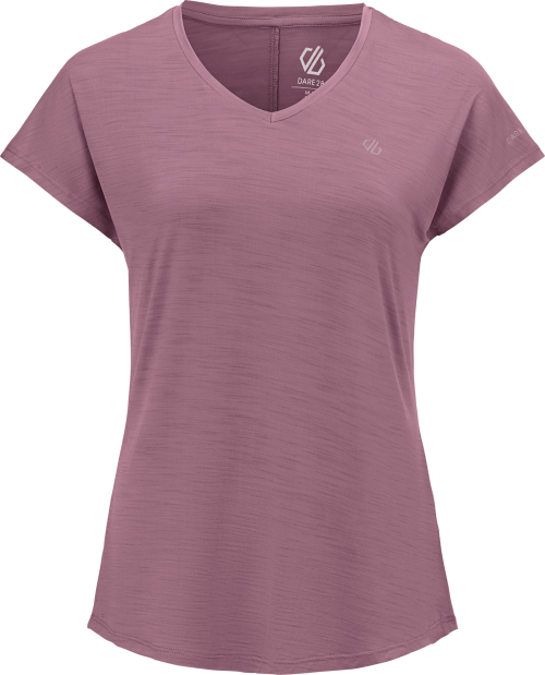 Dare2b Vigilant Tee Damen Funktionsshirt lila 36 - Damenshirts, -blusen & -pullover von Dare 2b