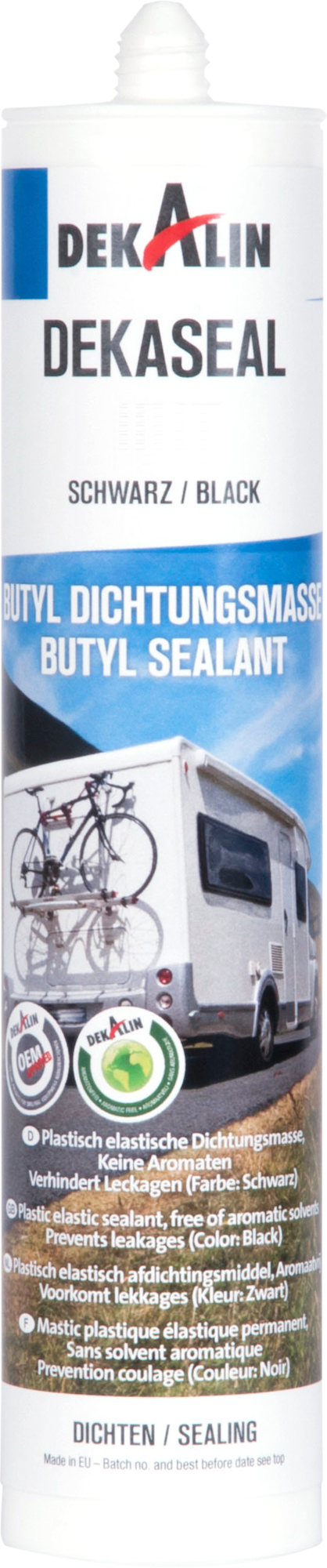 Dekalin Dekaseal 1512 Butyl Dichtungsmasse 310 ml schwarz - Klebstoffe & Dichtmittel