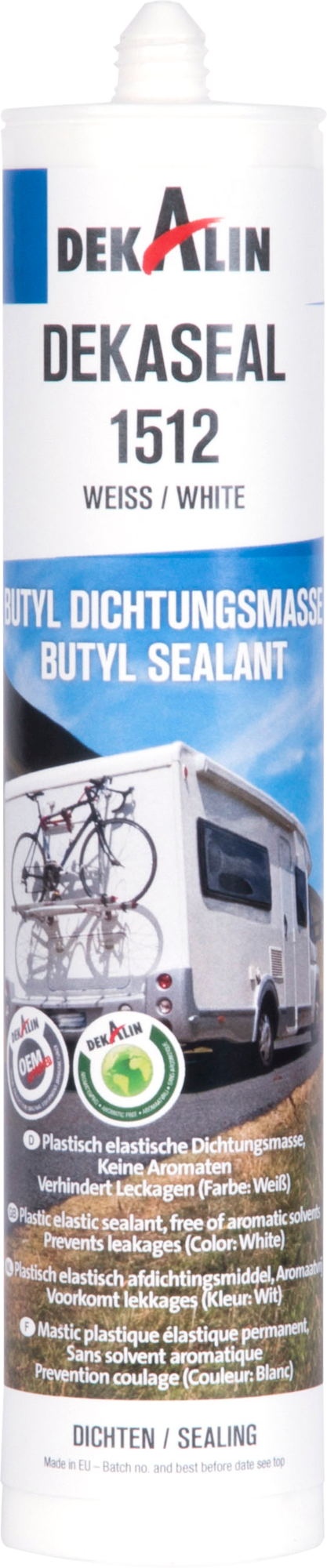Dekalin Dekaseal 1512 Butyl Dichtungsmasse 310 ml weiss - Klebstoffe & Dichtmittel