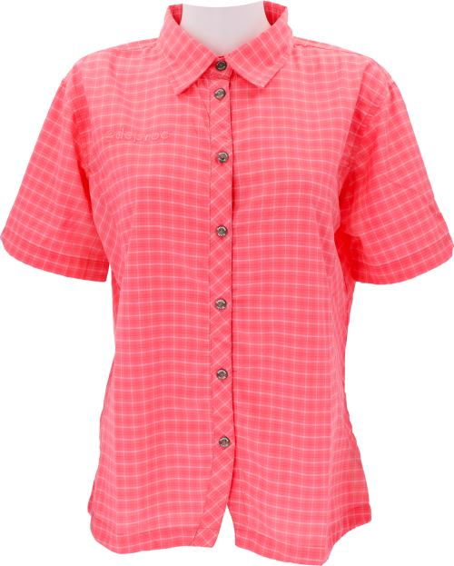 Deproc Damen Funktionsbluse rose kariert pink 38 - Damenshirts, -blusen & -pullover