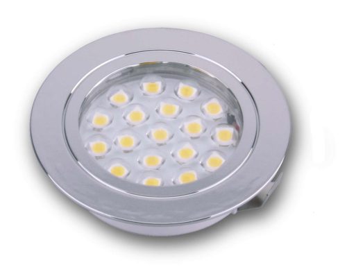 Dimatec Einbaustrahler LED 1,2 Watt Chrom glänzend - Einbauleuchten & Leuchtmittel