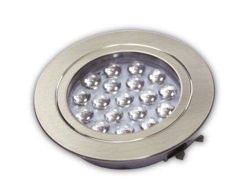 Dimatec Einbaustrahler LED 1,2 Watt Nickel gebürstet - Einbauleuchten & Leuchtmittel