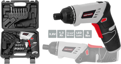 Dino KRAFTPAKET Akkuschrauber Set im Koffer Multiplex - Heimwerker-Maschinen