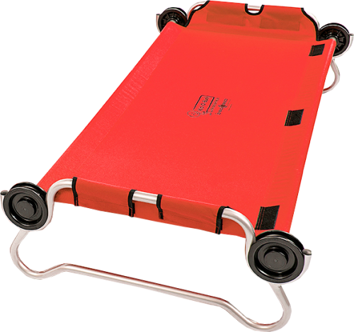 Disc-O-Bed Kid-O-Bed Einzelbett runder Rahmen ohne Seitentasche -Rot - Feldbetten