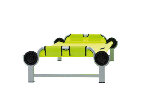Disc-O-Bed Kid-O-Bed mit geradem Rahmen, ohne Seitentasche, grün - Feldbetten