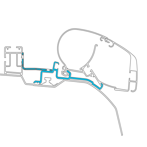 Dometic Adapter 045 für Dachmarkise PR 2000 / PR 2500 Fiat Ducato H2 Skyroof - Markisenadapter