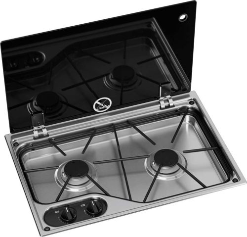 Dometic CVH1525G Einbau Gaskocher 2-flammig mit Glasabdeckung 30 mbar - Gaskocher