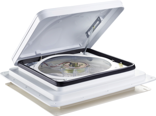 Dometic FanTastic Vent 3350 Dachbelüftung mit weißer Kuppel 400 x 400 mm mit Regensensor - Dachlüfter