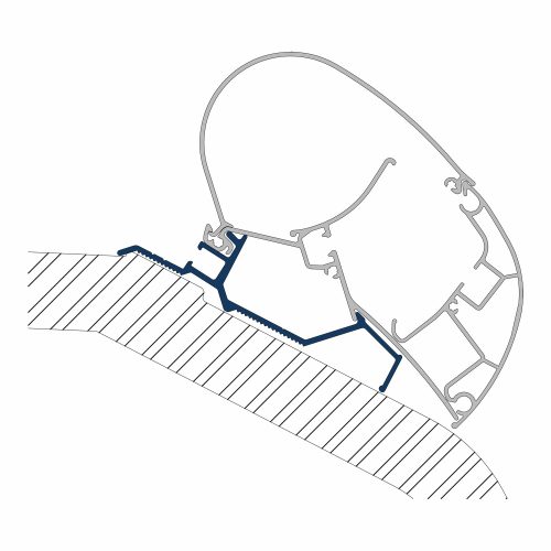 Dometic Markisenadapter Dachmontage Fendt/TEC - Markisenadapter