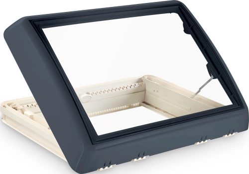 Dometic Midi Heki Style Dachfenster 700 x 500 mm grau mit Handkurbel / mit Zwangsbelüftung - Dachhauben