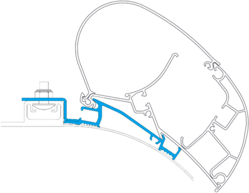 Dometic PR-Adapt Adapter für Dachmarkisen PW 2000 und PW 2500 5 m - Markisenadapter