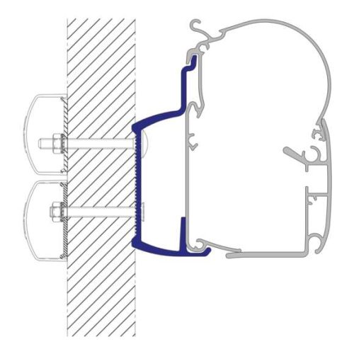 Dometic PW-ADAPT Adapter für Wandmarkisen PW 1100, PW 1500 & PW 3800 3,5m - Markisenadapter