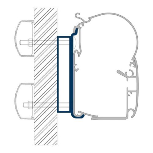Dometic PW-ADAPT Adapter für Wandmarkisen PW 1100, PW 1500 & PW 3800 3,5m - Markisenadapter