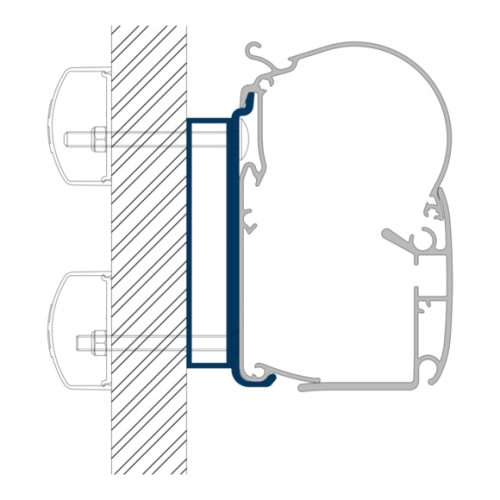 Dometic PW-ADAPT Adapter für Wandmarkisen PW 1100, PW 1500 & PW 3800 5,5m - Markisenadapter