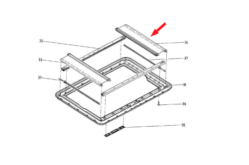 Dometic Verdunkelungsrollo passend zu Heki 1 - Ersatzteile Fahrzeug
