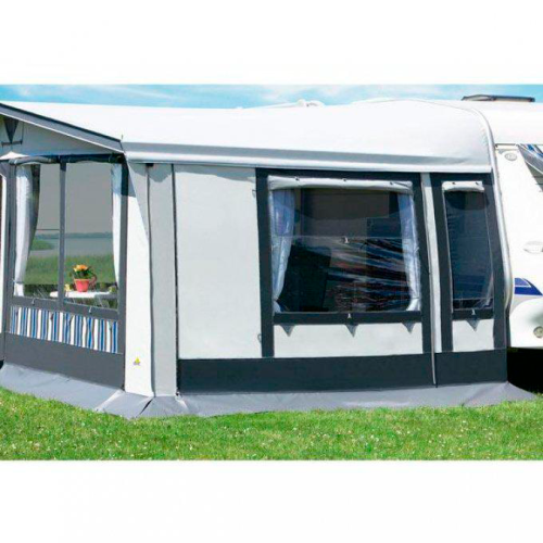 Dwt Tango Saison- und Ganzjahresvorzelt weiß / grau 1121 - 1150 cm; 300 cm  - Wohnwagenvorzelte