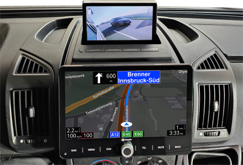 Dynavin DVN 6901 MO faltbarer Monitor für Fiat Ducato - Navigationssysteme & Rückfahrkameras Zubehör
