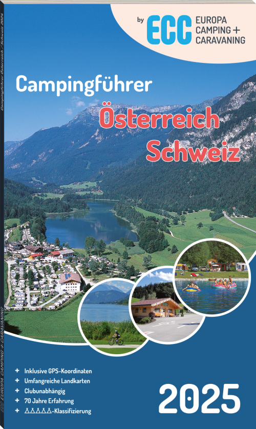 ECC Europa Camping Caravaning Campingführer Österreich / Schweiz 2025 Sprache Deutsch - Campingführer von Geo Center