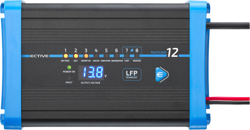 ECTIVE Multiload 12 LFP 8 Stufen Lithium Batterieladegerät 12 Ampere 12 Volt - Batterie-Ladegeräte