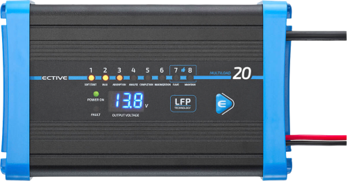 ECTIVE Multiload 20 LFP 8 Stufen Lithium Batterieladegerät 20 Ampere 12 Volt - Batterie-Ladegeräte