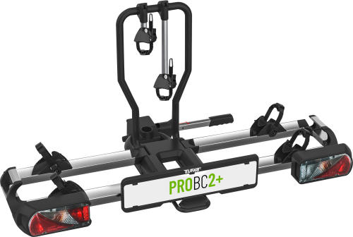 EUFAB Kupplungs-Fahrradträger PROBC2+ für 2 Fahrräder, E-Bike geeignet - Fahrradträger für Anhängerkupplungen