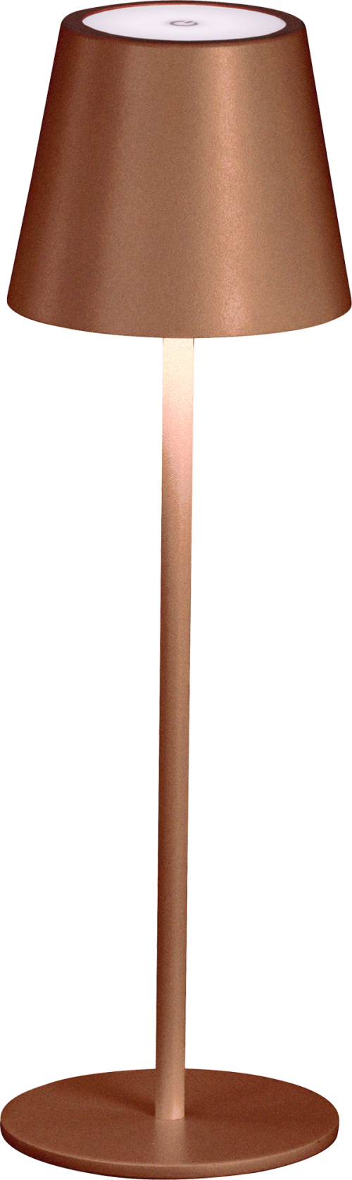 Easy Akku-Tischleuchte Viletto rostfarben - LED Campingleuchten