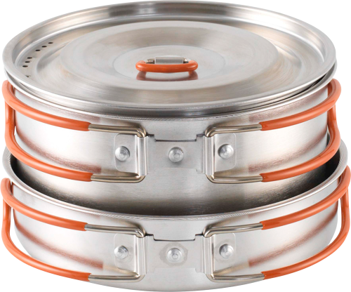 Easy Camp Moss Tour Kochset 5 teilig inkl Töpfen / Deckel / Pfanne - Kochgeschirr-Sets