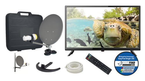 EasyFind 19" Travel TV Camping-Sat-System Sat-Anlage inklusive 19 " LED TV CD07 - Camping-Sat-Anlagen