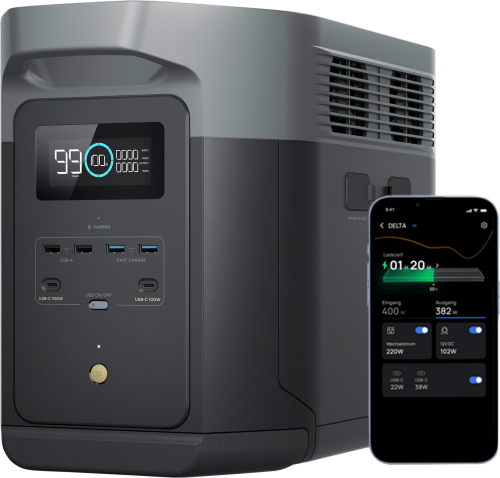 EcoFlow Delta 2 Max Tragbare Powerstation 2 kWh 2.400 W - Powerstations