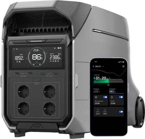 EcoFlow Delta 3 Pro Tragbare Powerstation 4 kWh 4.000 W - Powerstations