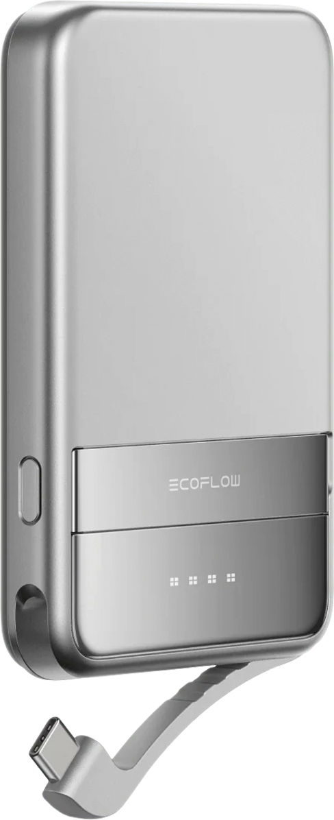 EcoFlow Magnetische Powerbank RAPID 5.000 m Ah silber - Powerbanks