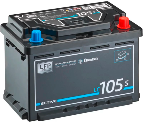 Ective LC 105s LT LiFePO4 Lithium Versorgungsbatterie 105 Ah - Fahrzeug-Batterien
