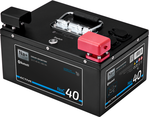 Ective NaC BT Natrium Moverbatterie Hochstrombatterie 12V / 40 Ah - Fahrzeug-Batterien