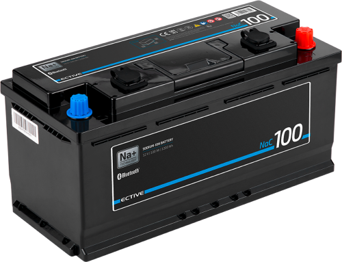 Ective NaC BT Natrium Versorgungsbatterie mit CoreTech BMS 12V / 100 Ah - Fahrzeug-Batterien