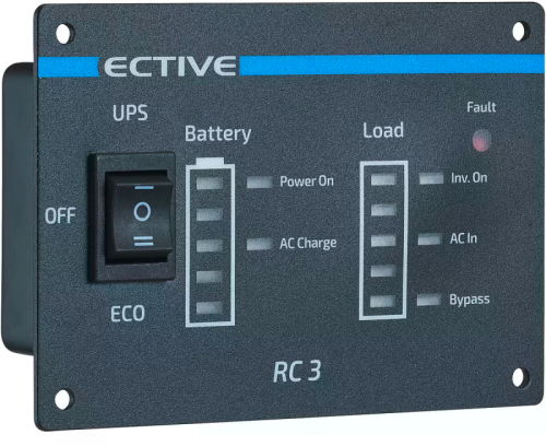 Ective RC 3 Fernbedienung mit Ladestandsanzeige für Wechselrichter - Wechselrichter & Spannungswandler