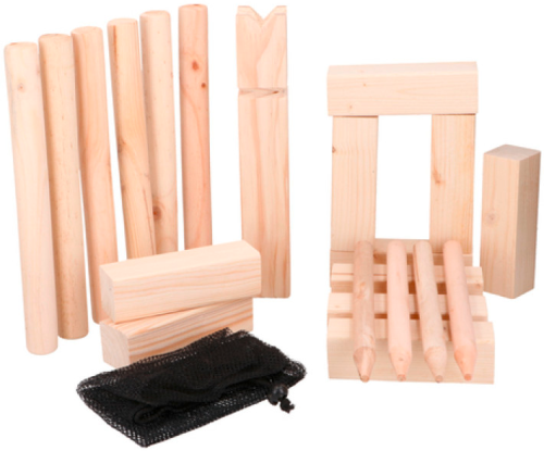 Edco Eddy Toys Kubb-Wurfspiel aus Holz ab 6 Jahre - Spielsachen