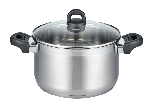 Elo Basic Turmalin Fleischtopf 24 cm silber - Camping-Töpfe