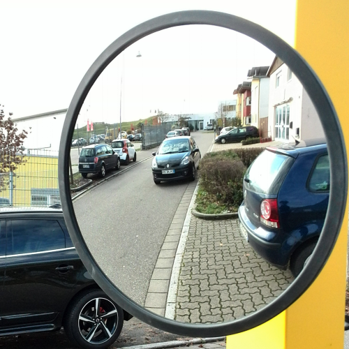 Emuk Verkehrsspiegel für die Parkplatzausfahrt - Universalspiegel