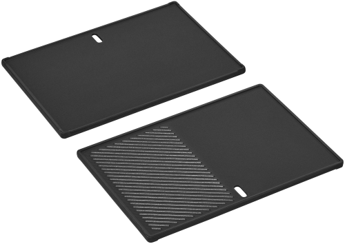 Enders 1/2 Uniq 4 Guss-Wendeplatte beidseitig verwendbar aus emailliertem Gusseisen 44,5 x 31 x 1,2 cm - Grillroste, Pfannen und Platten