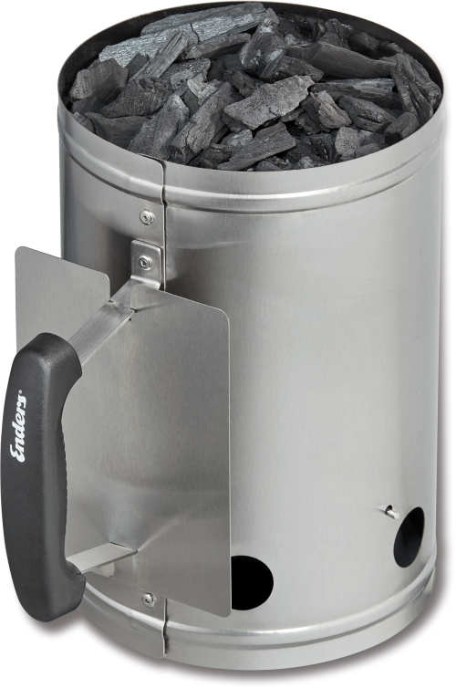 Enders Anzündkamin aus Edelstahl - Grillanzünder und -Kohle