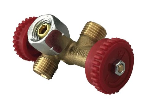 Enders Doppelabzweigventil 50 mbar 1/4 Zoll - Ventile & Gashähne