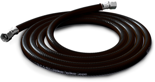 Enders Gasschlauch G ¼‘‘ LH mit Überwurfmutter schwarz Ø 6,3 mm 150 cm - Enders