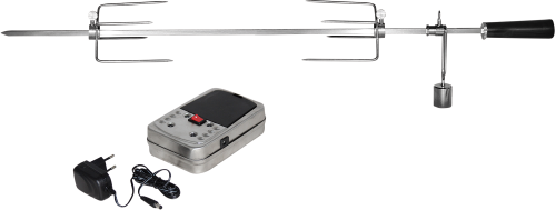 Enders Grillspieß Edelstahl mit Motor passend für Cubiq Pro 3 / eFLOW Pro 2 - Umrüstung und Anbauteile