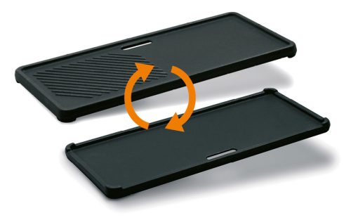 Enders Gusswendeplatte 1/3 für Gasgrill Monroe Pro 3 und Boston 3 - Grillroste, Pfannen und Platten