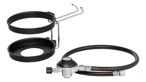 Enders Kartuschenhalter-Set inkl. Gasschlauch und Regler für Gasgrill Urban II / Explorer II - Behälter und Halterungen